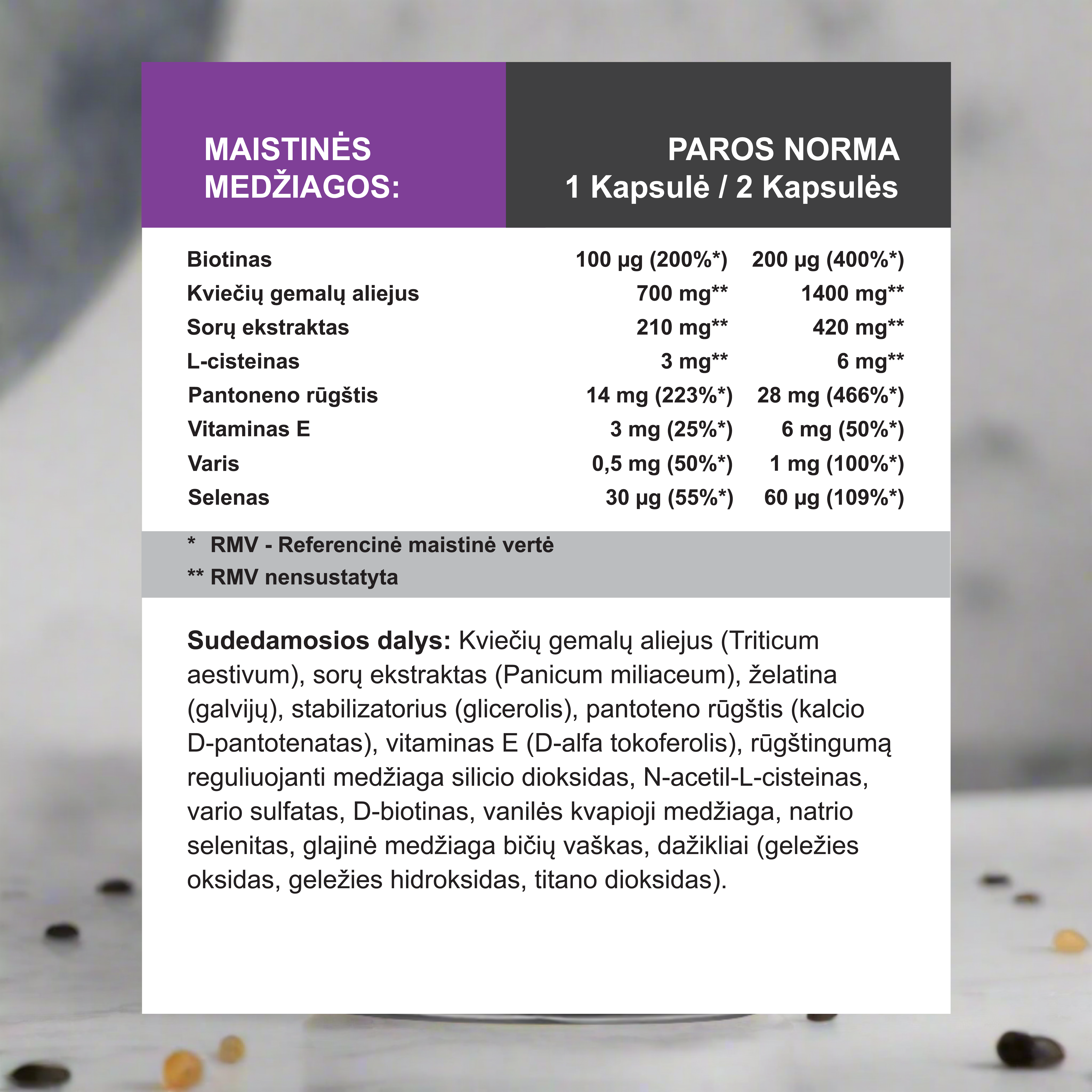 Сыворотка для волос, 60 капсул