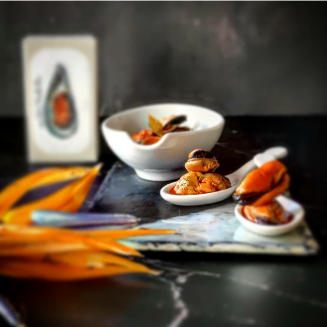 Mussels in spicy marinade