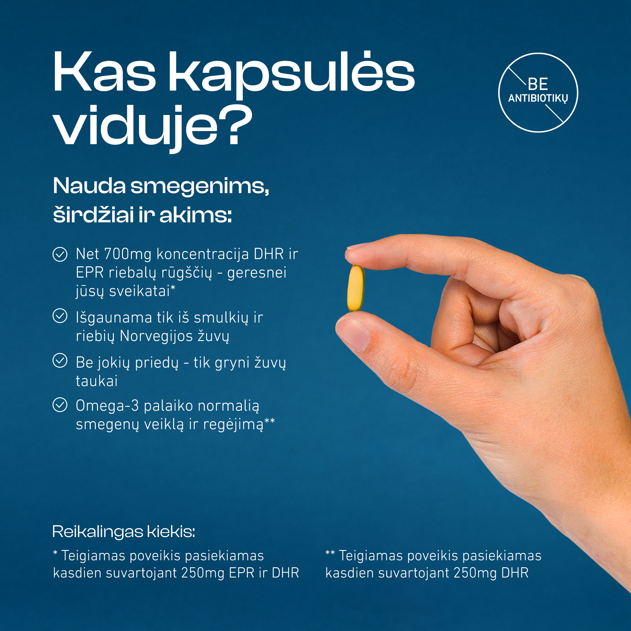 Omega-3 Forte 70%, 120 capsules