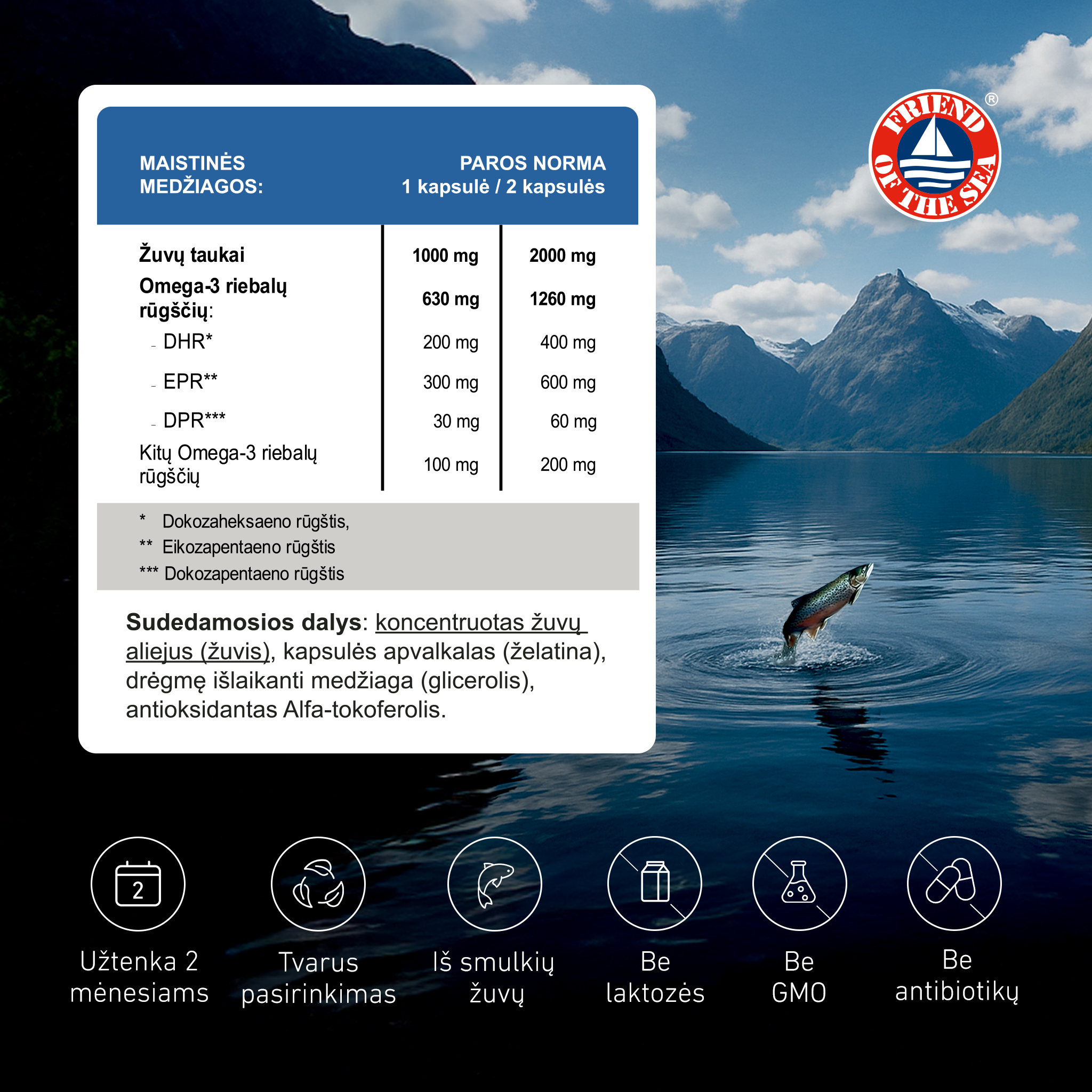 Omega-3 Forte 70%, 120 capsules