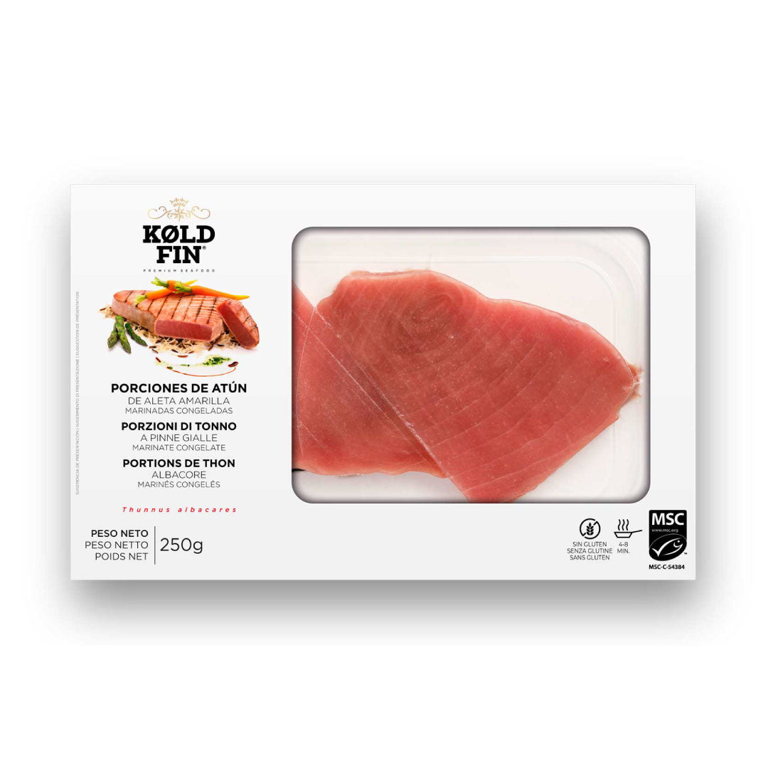 Geltonpelekio tuno steikai, "Kold Fin", 250g