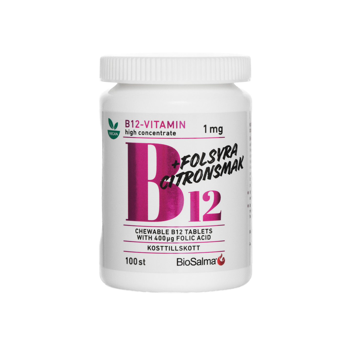 Vitamin B12 with Folic Acid, 100 tablets