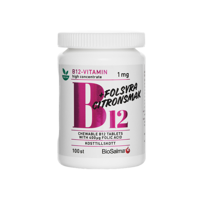 Vitamin B12 with Folic Acid, 100 tablets