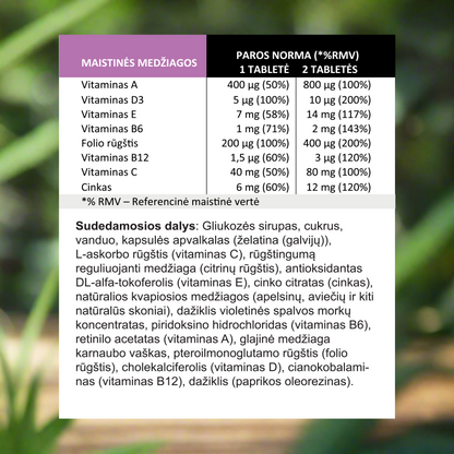 Multivitamins for children "BORUŽĖELĖS", 60 gummies