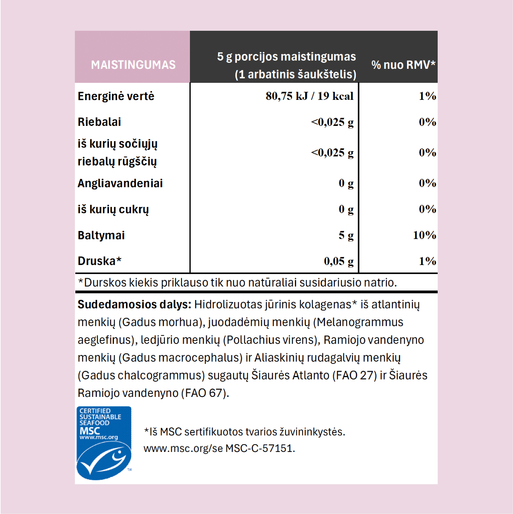 Marine Collagen, tasteless, 175g