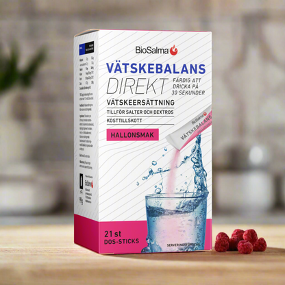 Vandens Balansas Direct berry-flavored electrolytes, 21 packs.