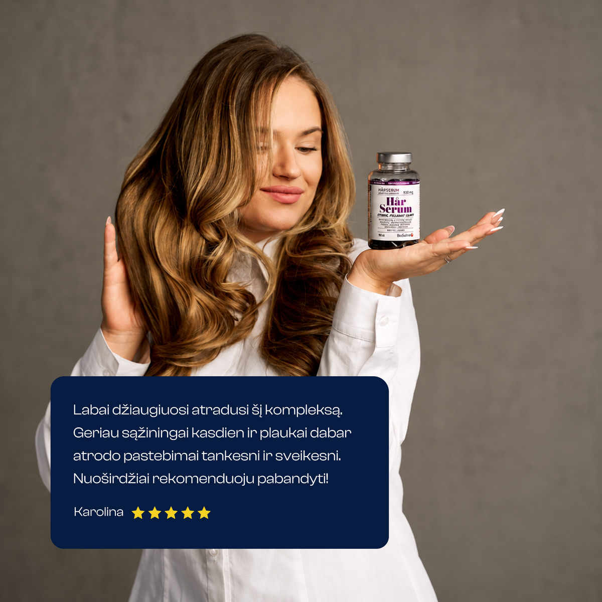Hair serum, 90 capsules