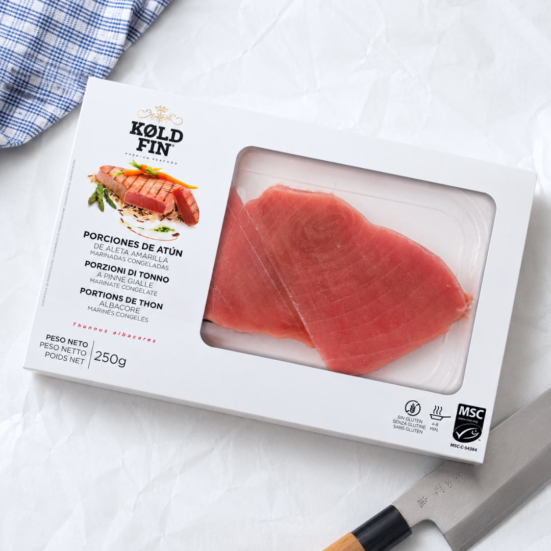 Geltonpelekio tuno steikai, "Kold Fin", 250g