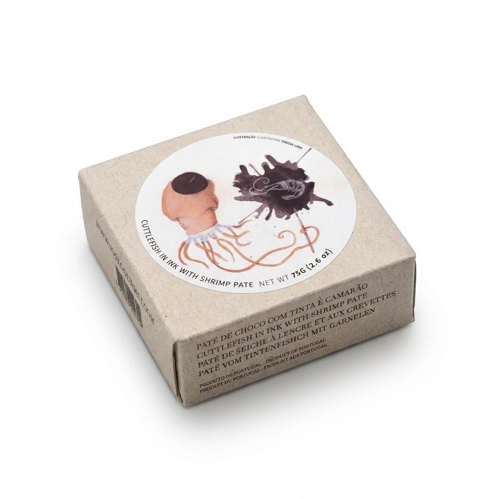 Cuttlefish in Ink with Shrimp Pâté