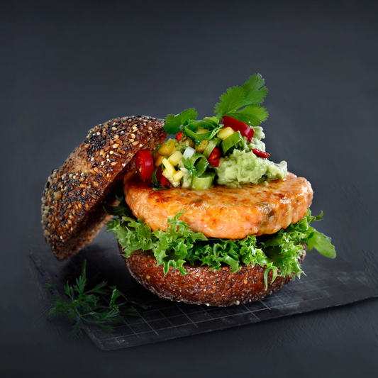 Salmon burgers with cheese, 260g 