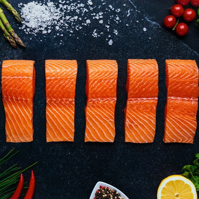 Atlantic salmon fillet without skin, 195-210g